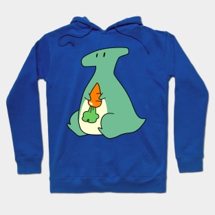 Hadrosaur Holding a Carrot Hoodie